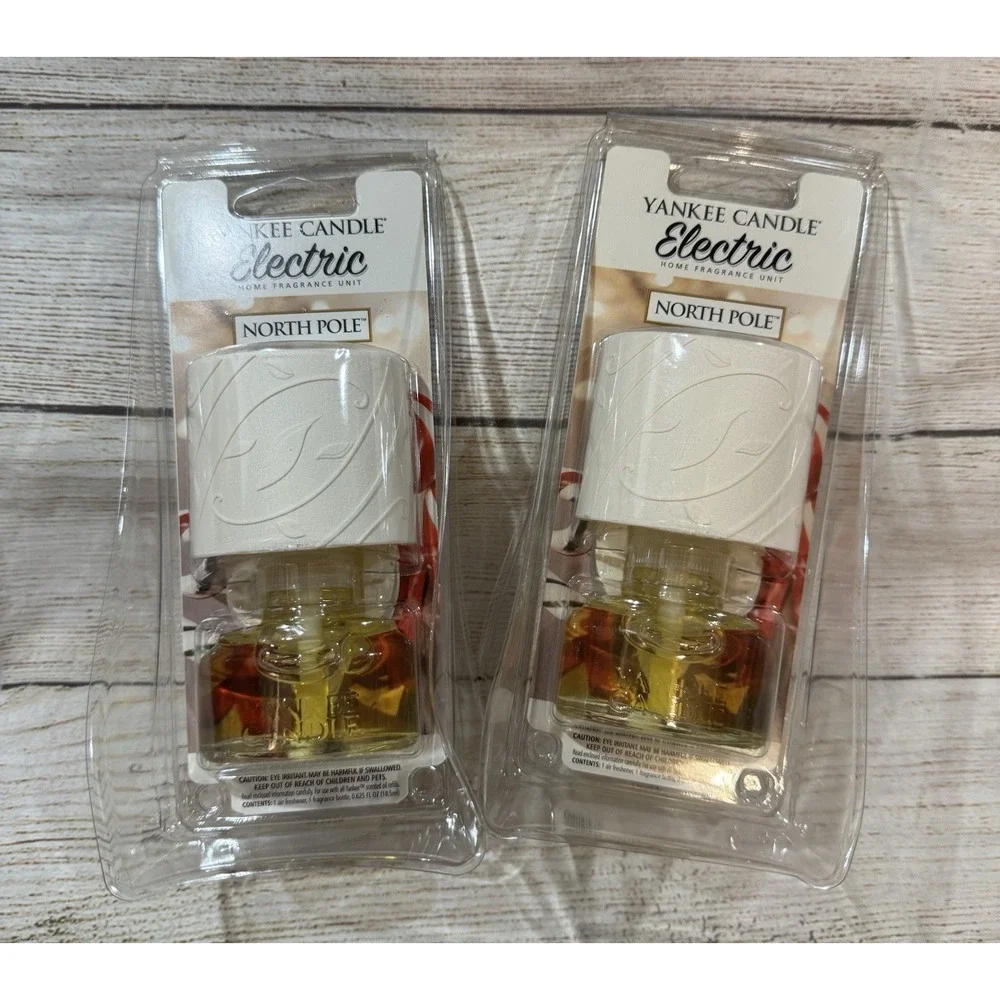 NIB Lot of 2 Yankee Candle Electric Plug In Fragrance Unit North Pole NEW Tub8
